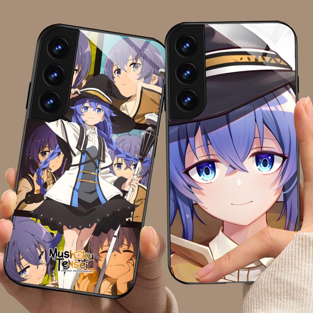 Mushoku Tensei Roxy Mobile Phone Case for Samsung Galaxy S26 S25 S24 S23 S22 S21 S20 Note20 Plus FE Ultra Glass Colorful Cover