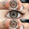 1 Pair Natural Brown Color Contacts Purple Colored Cosmetics Pupils Gray Lenses for Makeup Eyes High Quality Yearly