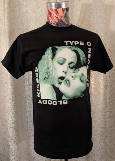 Officially Licensed Double-Sided Type O Negative "Bloody Kisses Black Tee Merch