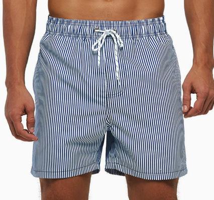 Men s Summer Printed Beach Shorts - Casual Swim Trunks Size L One Size