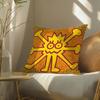 Famous Genius Graffiti Art Mr Doodle Pillow Case Double-Sided Plush Sofa Cushion Covers Organic Breathable Invisible Zipper