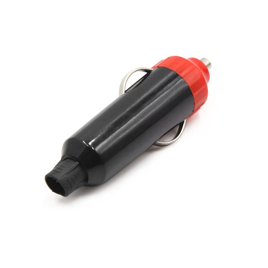 uxcell Auto Zigarettenanzünder Steckdose Stecker Ladegerät 24V Rot Schwarz Packung mit 10