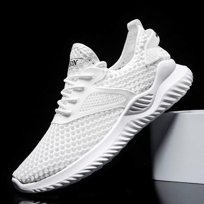Netzschuhe, große Netzlöcher, hohle Atmungsaktivität, coole Athleisure schwarz-weiße Schuhe