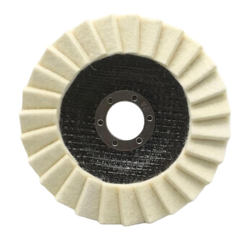 Quick Install Felt Buffing Pad For Vehicle Glass And Industrial Surfaces Maintenance Polishing Felt 115mm/125mm
