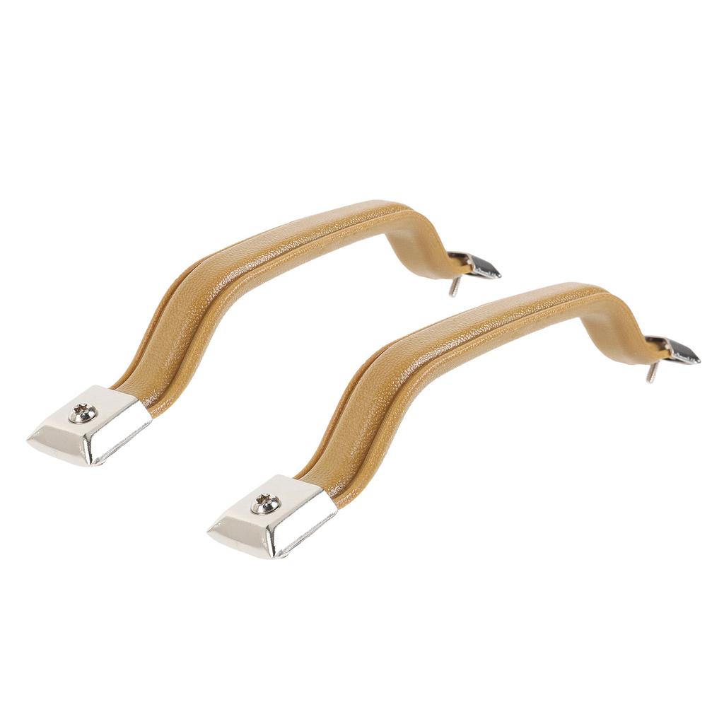 Interior Door Handle Pull Strap Kit Front Left Right Side 55009801K Replacement for YJ 1987 1995 Brown