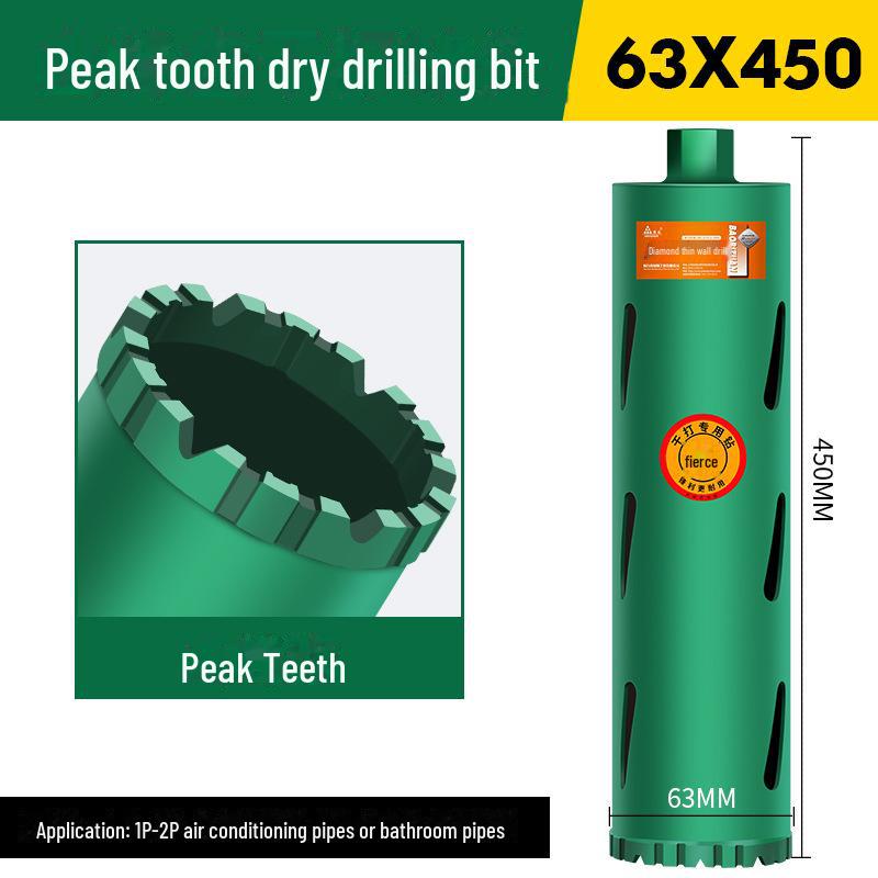 Green Forest Dry Drill Bit for Marble, Cement, Concrete, and AC Hole Opening (No Water Needed)