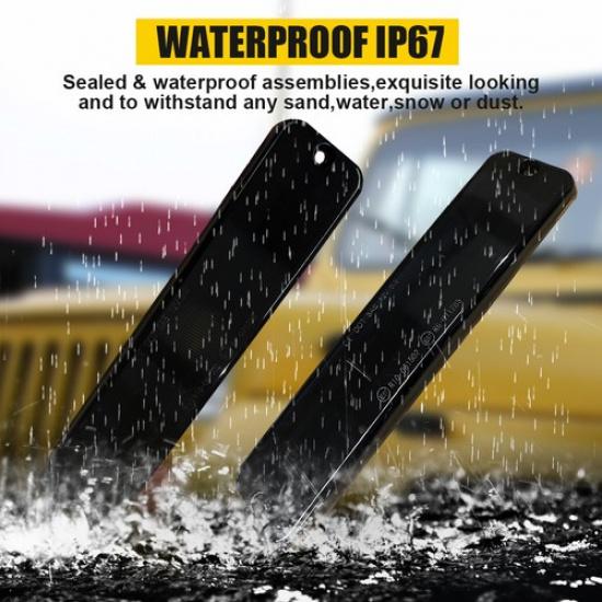 Smoked Turn Signal Front Parking Lights Housings Fits Jeep 1987-1995 Wrangler YJ