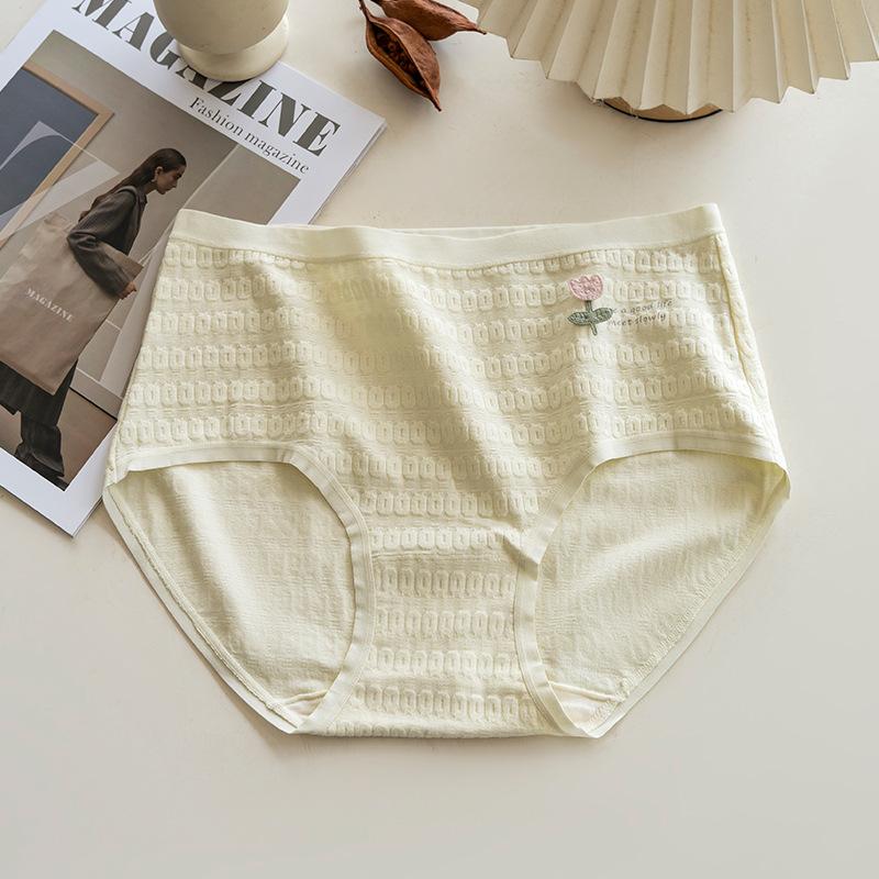 Big Size Female Summer Pure Cotton A Class Baby Cotton Middle Waist No Scar 10A Antibacterial Briefs