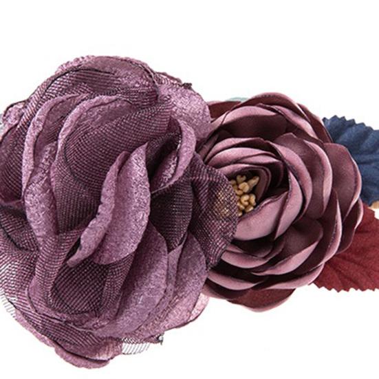 Baby Headband Flower Shape Soft Comfortable Rose Creative Baby Imitation Flower Headband for Infant