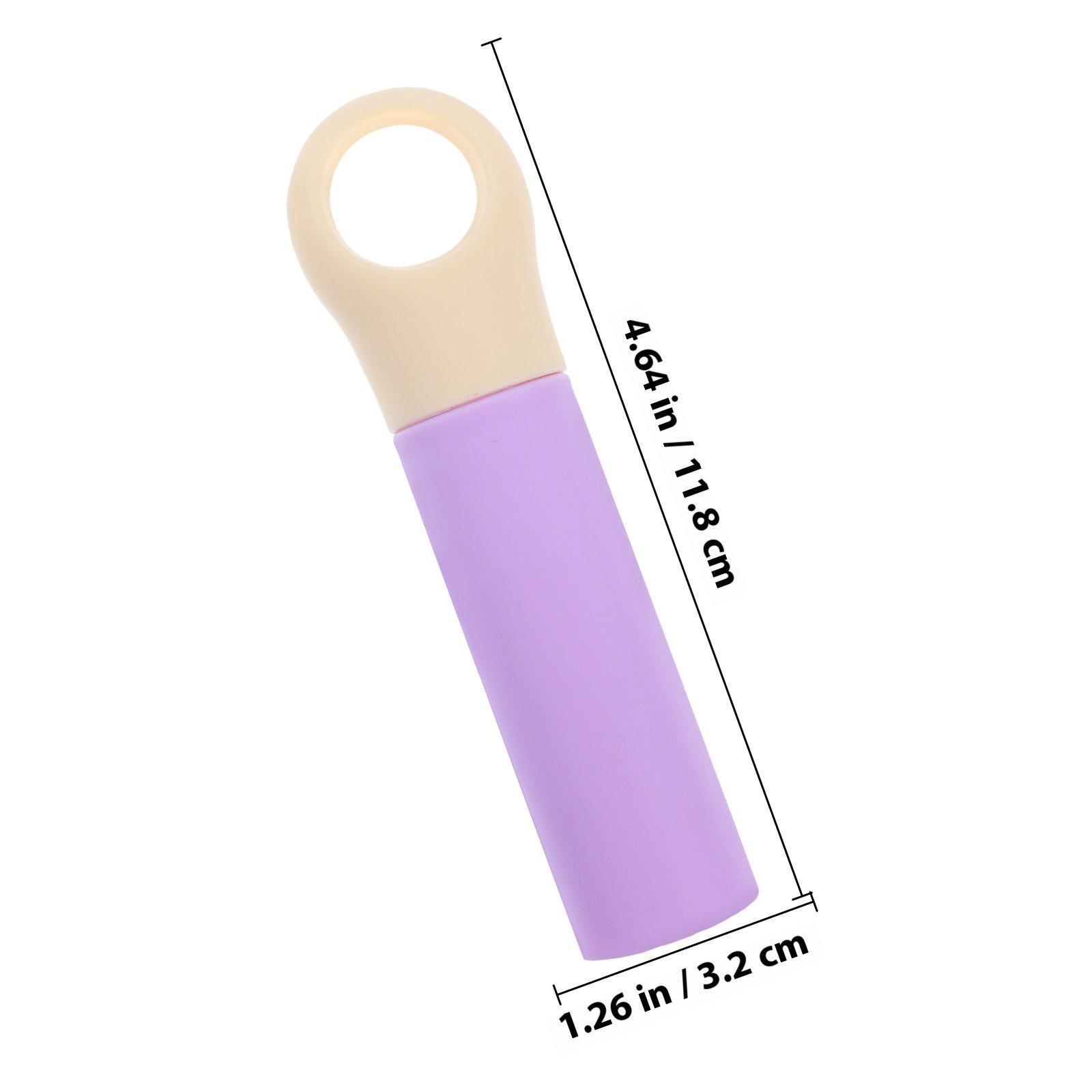 

3Pcs Universal Broom Handle Grip End Cap for Mop Rod Dustpan Cleaning Tools Comfortable Ergonomic Design Hanging Hole Easy Setup лавандовый