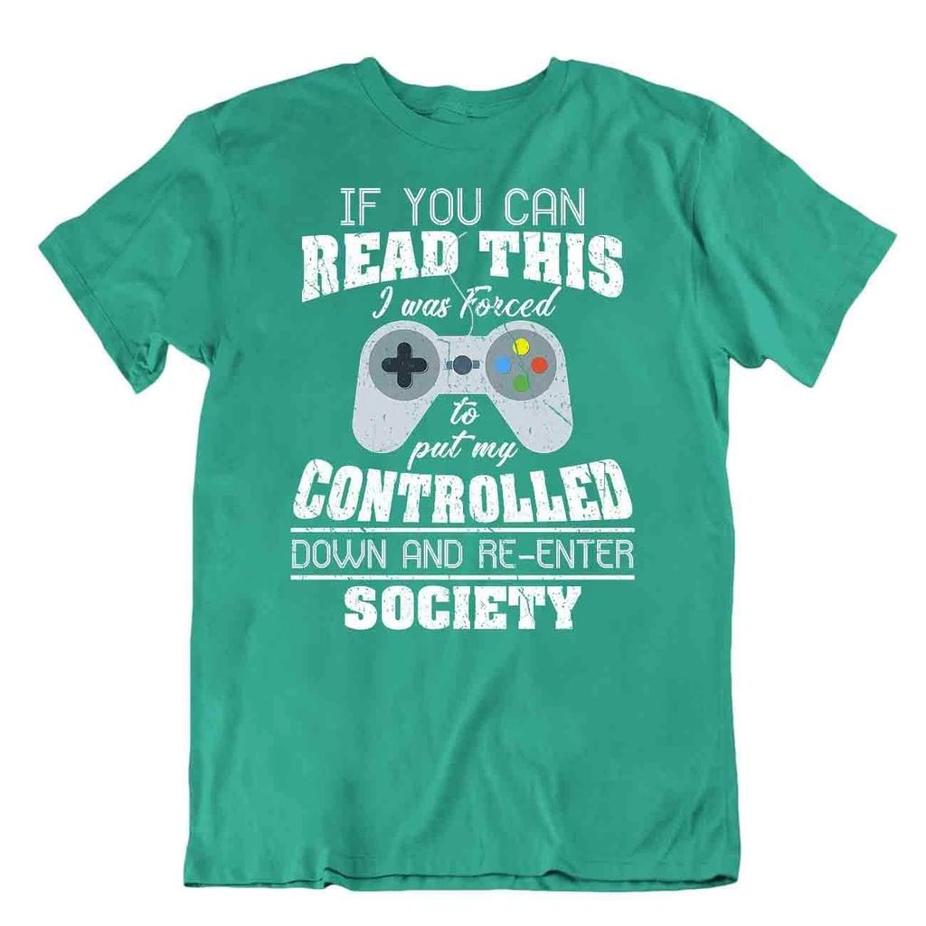 Game Controlled Society Tshirt Casual Smart Tees Re Enter Joke