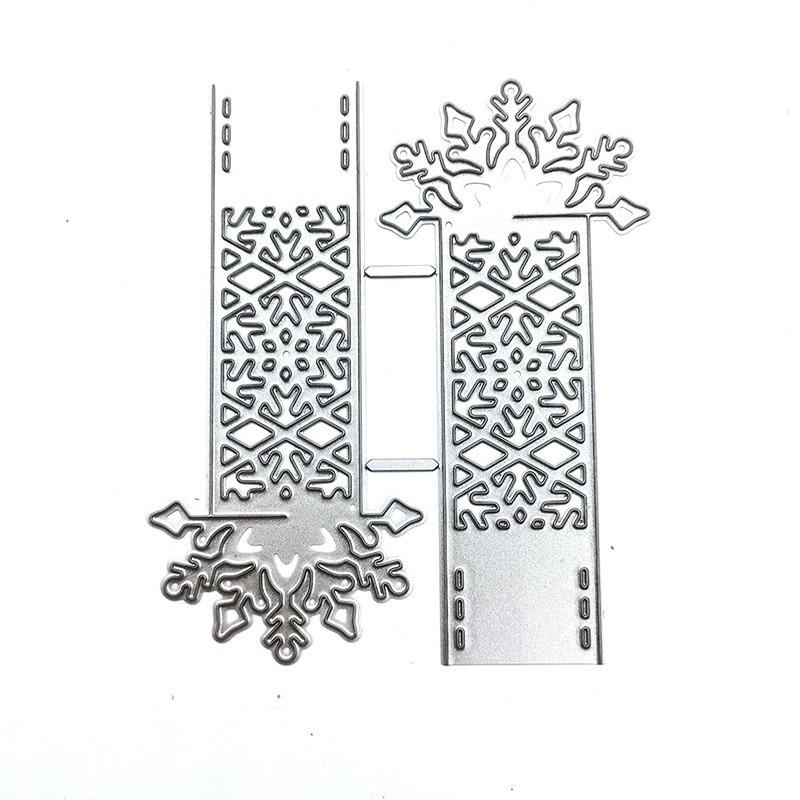 Embossed Die Template Christmas Snowflake Greeting Card Bookmark Scrapbooking DIY Cutting Die Carbon Steel Die