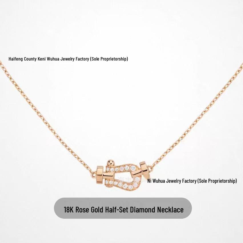 Fred Horseshoe & Figure Eight Diamond Pendant Necklace for Couples