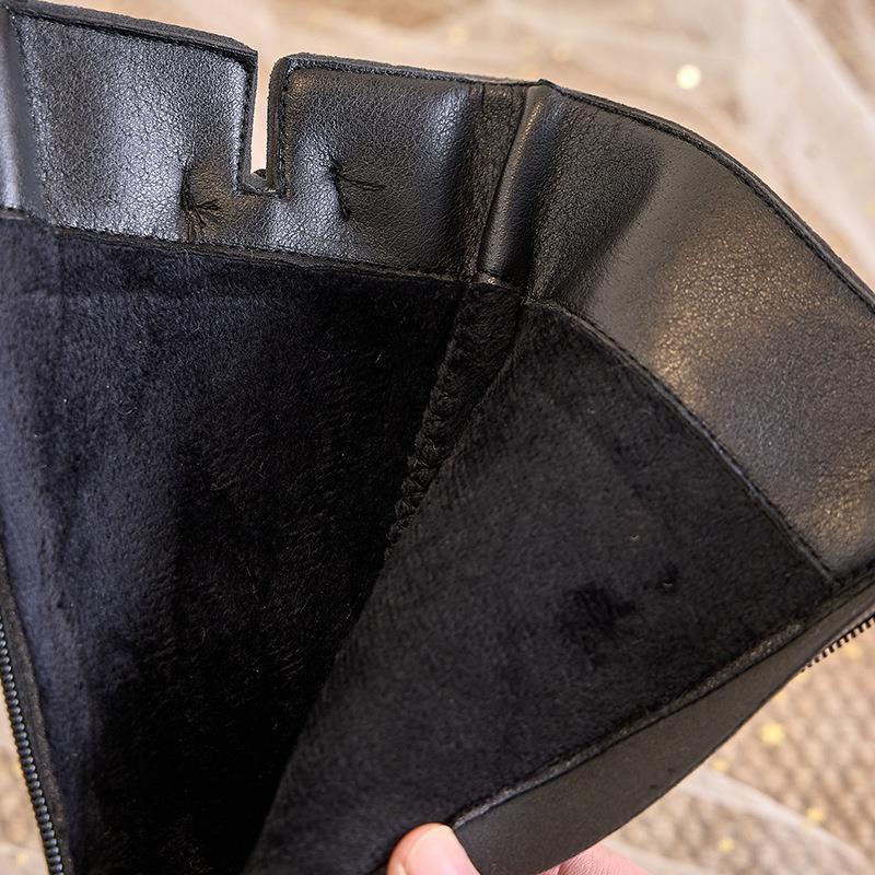 Girls' Cotton Over-the-Knee High-Top Fashion Boots for Performances and Princess Wear