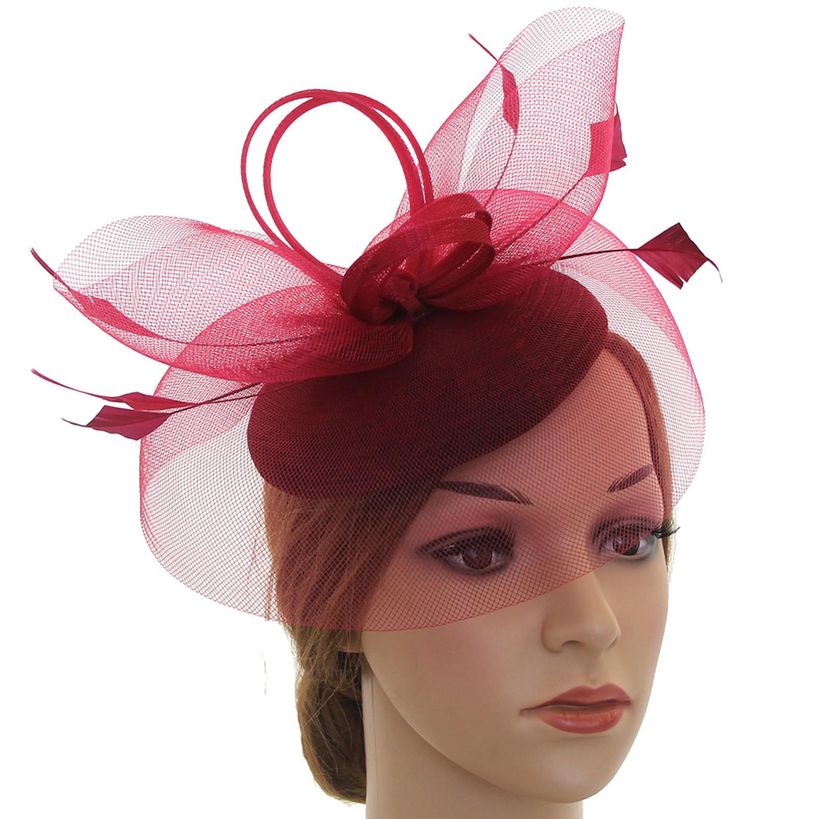 

Женщины Девушки Сетка Чародеи Шляпа Коктейльная Вечеринка Оголовье Головной Убор Свадебная Шляпа One Size