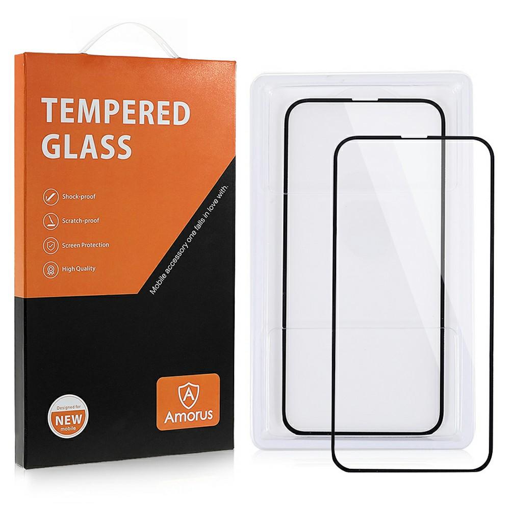 AMORUS 2Pcs For Samsung Galaxy A16 5G/A16 4G Screen Protector Shatterproof Silk Printing Tempered Glass Film
