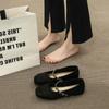 Shoes Woman Flats Shallow Mouth Square Toe Dress Comfortable New Summer Mary Janes Summer Shoes Ladies Female Footwear Square To