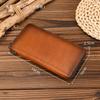 Tree Paste Bark Retro Men'S Long Wallet Hand-Polished Multi-Card Clutch Bag Casual Leather Mobile Phone Bag