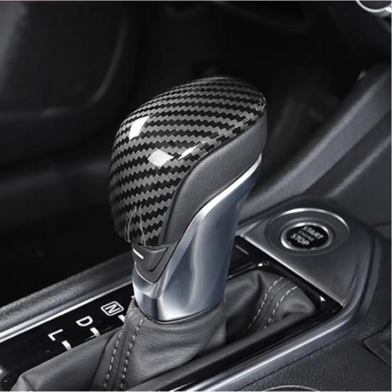 Carbon fiber Gear Shift Knob Cover Trim 1pcs For Nissan Versa -2025