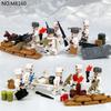 MOC World War II Military Series Snow Soldier Minifigree Building Blocks