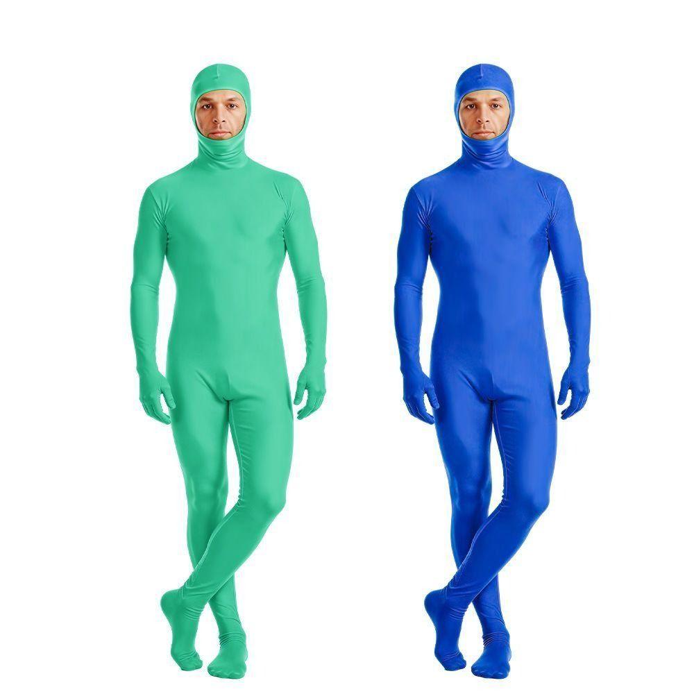 Invisibility Cloak Full Body Suit Spandex Suit Skin Tight Bodysuit Kid Adult Zentai  Halloween