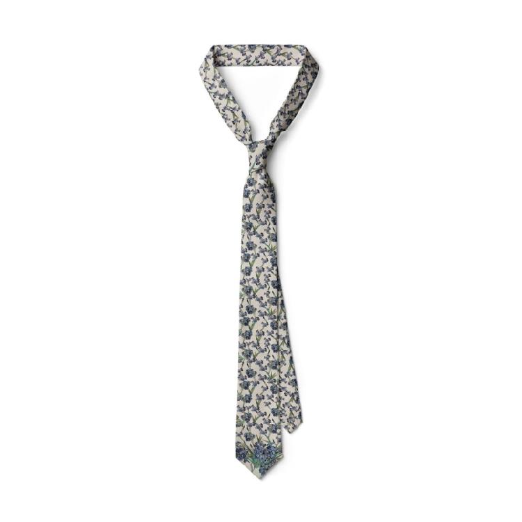 Fashionable Vintage  Oil Painting Print Tie For Men and Women Silk Fabric Comfortable Long Tie 13 Unique Patterns