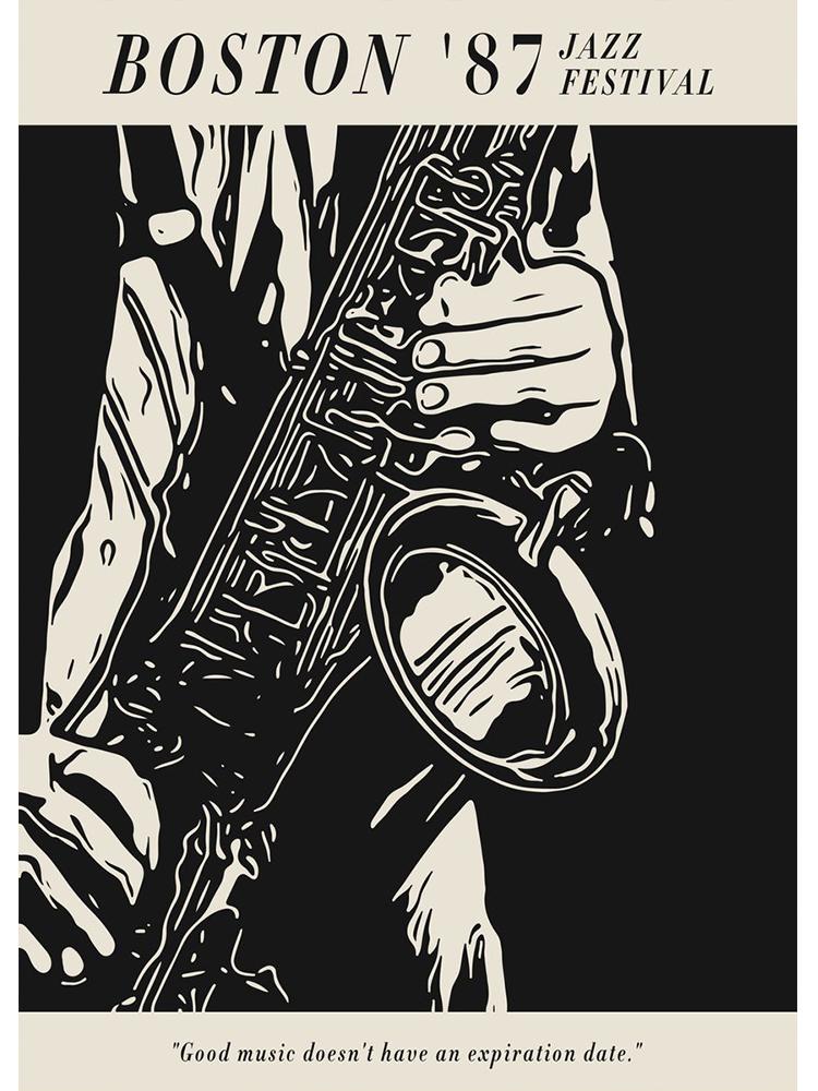 Amerikaanse Folk Blues Jazz Festival Canvas Schilderij Abstract Wall Art Poster En Print Voor Woonkamer Home Decoratie Foto