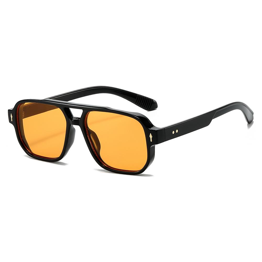 

Fashion Square Sunglasses Women Men Driving Rivets Arrow Decoration Casual Travel Suitable for All Sun Glasses Uv400 Other