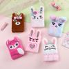 Kids' Cartoon Rabbit Plush Mini Notebook - Portable Diary for Girls