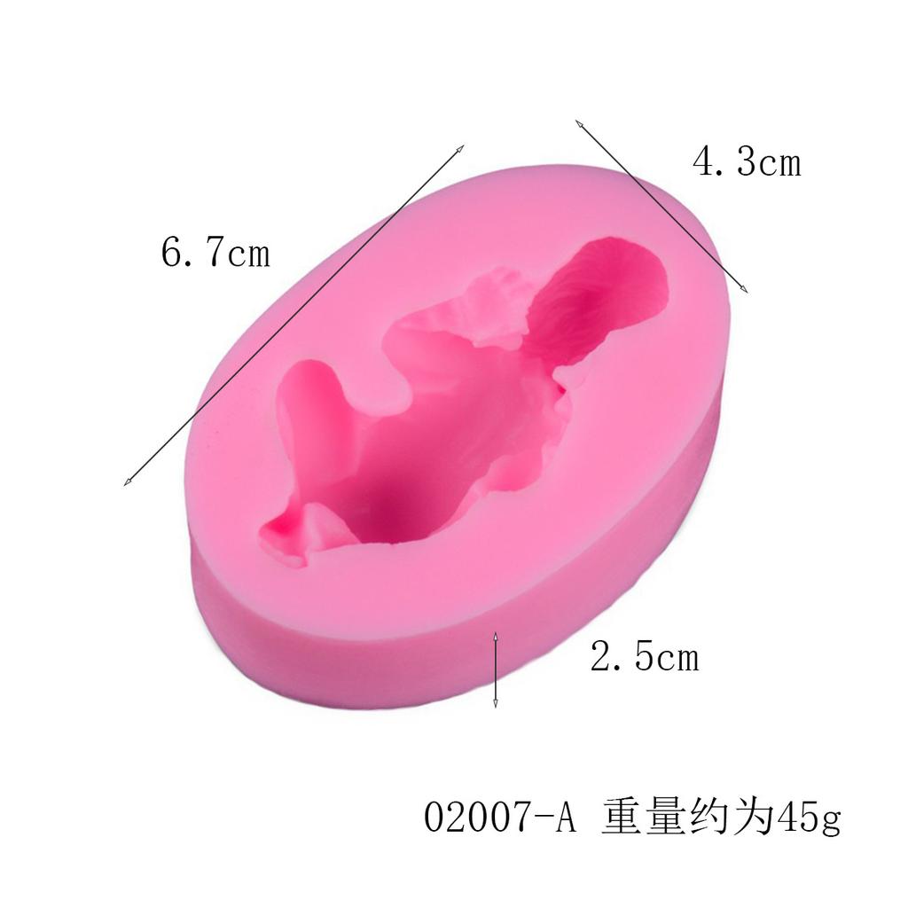 Silicone Cake Chocolate Molds Baby Baby Fondant Cake Mold, Jelly Liquid Silicone Mold DIY Handmade Soap Baking Mold 1pcs