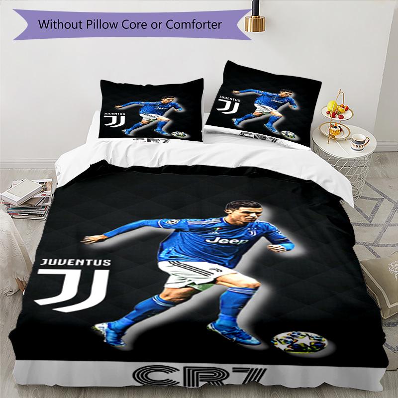 Ronaldo's Devil's Arrival Bedding Set, Breathable Duvet Cover with Pillowcases, Soft Bed Linen for Bedroom Home Decoration, Perfect Festival Birthday