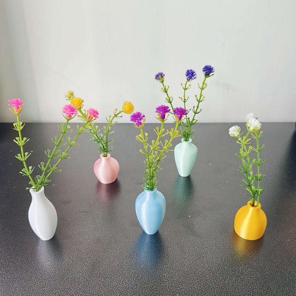 5 stk DIY Mini Vase Magneter for Kjøleskap Moderne Kjøleskapsmagneter Vase Kjøleskapsdekorasjon