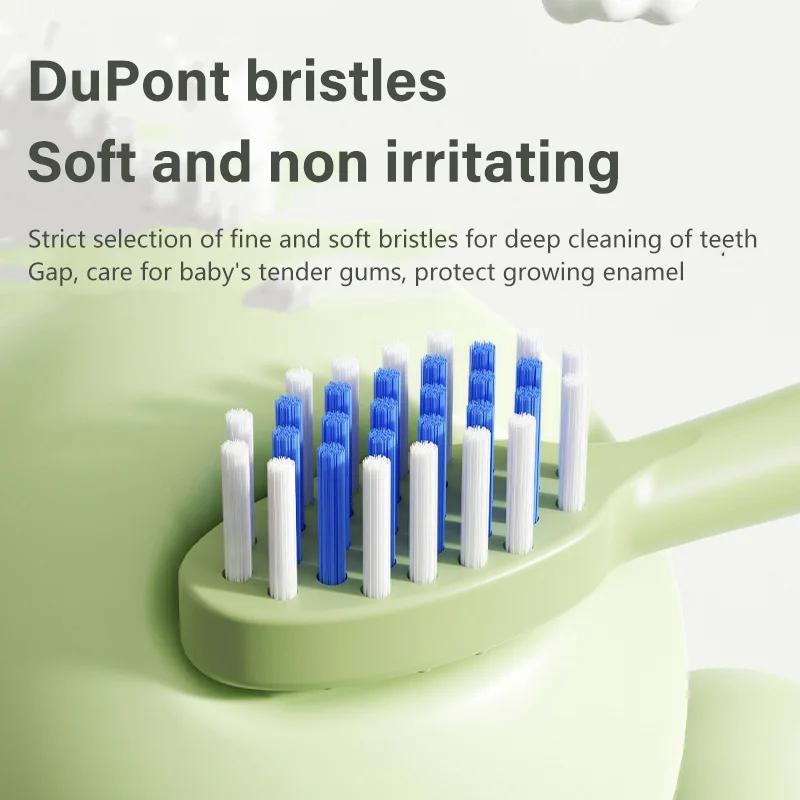 Spazzolino elettrico sonico per bambini IPX7 impermeabile, colorato, con cartoni animati, per uso da parte dei bambini, setole morbide sostituibili con testine per spazzolino da denti