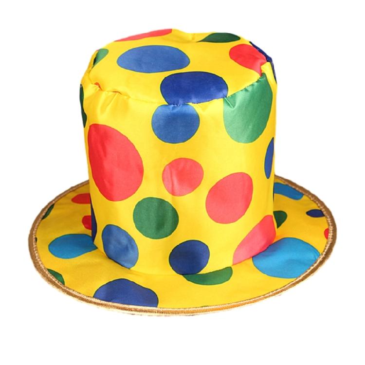 

Adult Magician Hat Halloween Clown Costume Colorful Clown Top Hat Women Men