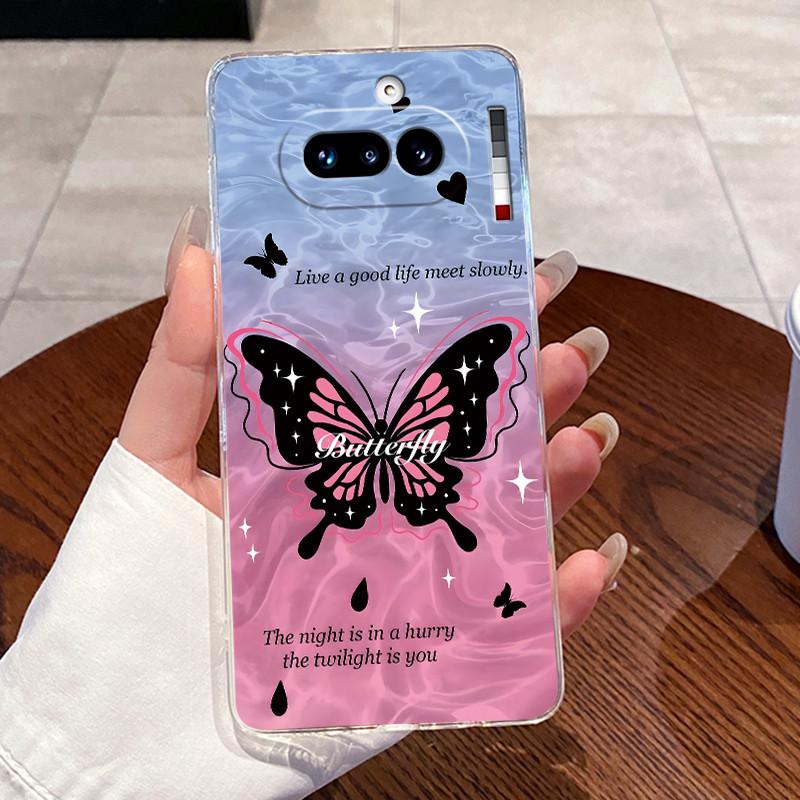 Jelly Casing For Nothing Phone 4A Capa Coque Clear Silicone Soft TPU Back Cover Cute Cat Rabbit Heart Protective Case Fundas