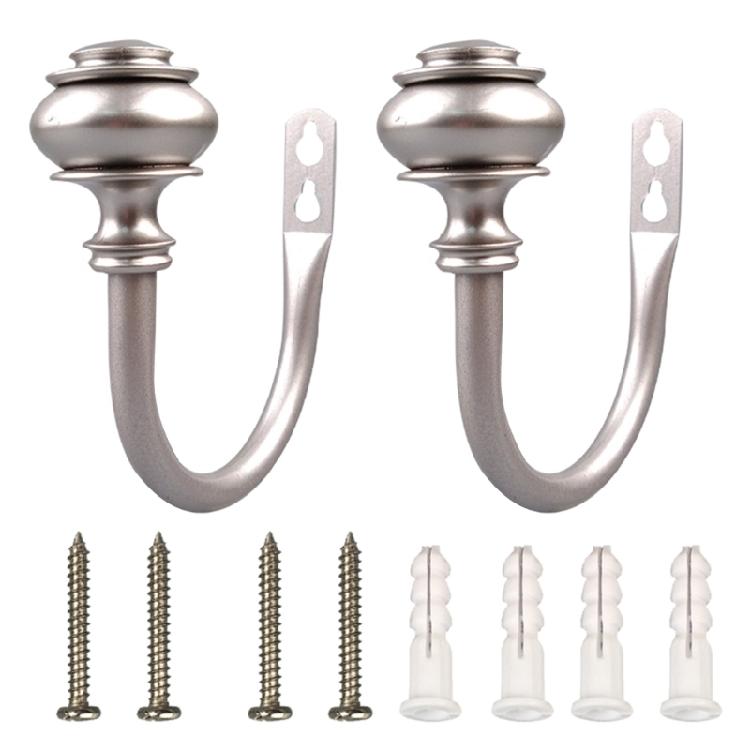 Metal Curtain Tiebacks, 2Pack  Holders for Secure and Neat Drapery Display