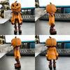 Resin Halloween Pumpkin Man Figurine with Painted Detail, Collectible Statue for Tabletop Decors, Mantels Entryway Desk Fall Styling