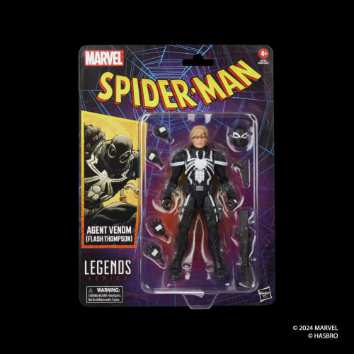 Hasbro Marvel Legends Series Agent Venom (Flash Thompson), Retro Comics Collectible 15cm Action Figure G0786, Authentic