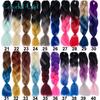 Hair Extension Colorful Girl 1pc Ombre Braiding Hair Mega 24" Jumbo Synthetic Hair
