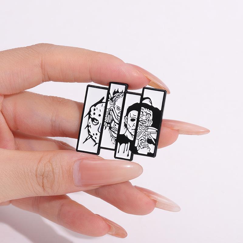 Edition Limited Alloy Pin With Iconic Characters From Horror Cinema Musthave Accessory Collectors For