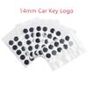 14MM Crystal Logo Epoxy Sticker For KEYDIY KD Xhorse VVDI XK XE XN XS JMD Series Smart Super Wireless Wired Remote Car