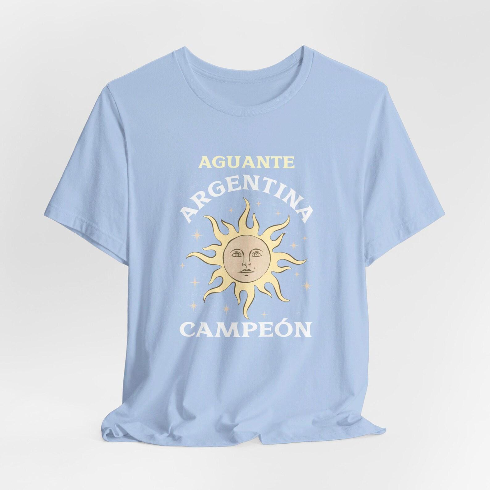 Go Argentina Champion T-Shirt: Messi Copa America Soccer Tee 4XL