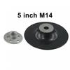 With Lock Nut Backing Pad Disc Backing Pad 12200 RPM 5 Inch