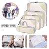 5Pcs Compressible Storage Bag with Handle Travel Organizer Bag Portable Luggage Storage Bag Outdoor Hiking Camping Picnic Bag