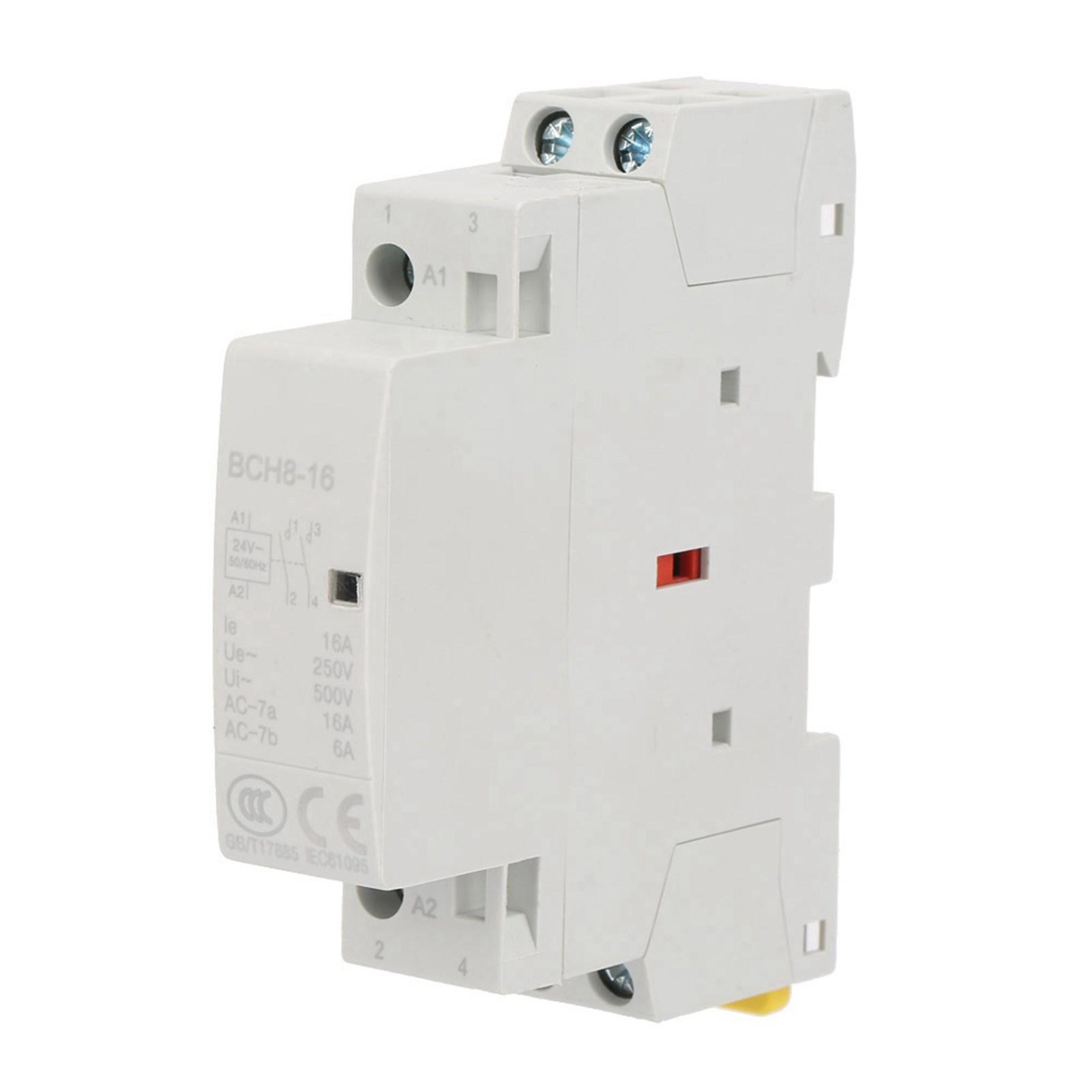 

2P 16A 24V 2NO 5060HZ Din Rail HouseholdAC Contactor High Quality