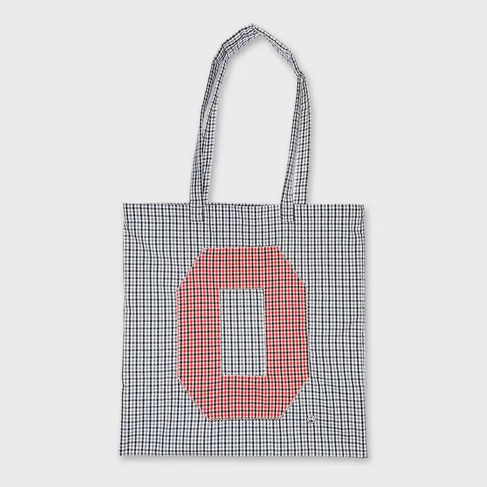 0 Applique Check Eco Bag / Black