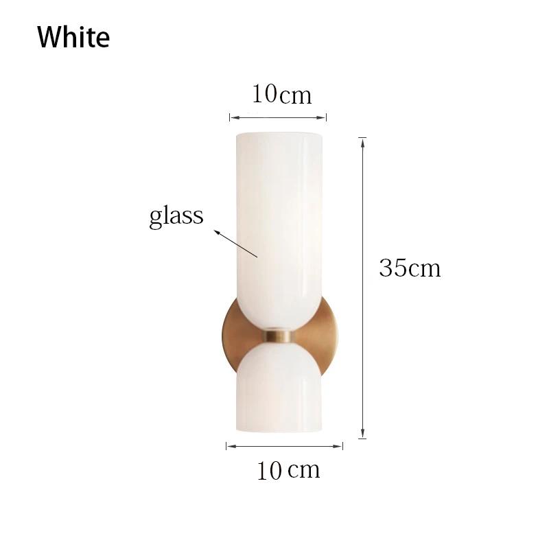 Nordic Classical Glass art Wall Lamp Bedroom Living Room Lighting Wall Lamp Bedroom Bedside Lamp Balcony Corridor Wall Lamp