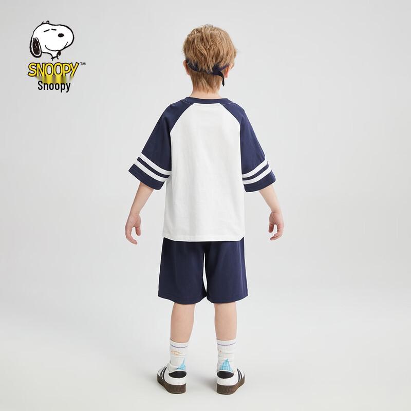 SNOOPY Boys' Color Block Short Sleeve & Shorts Set