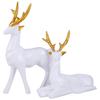 Deer Home Decor Showpiece (White)