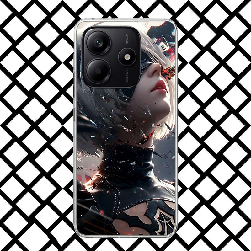 YoRHa No. 2 Type B Phone Case for Xiaomi Redmi Note 15 14 14S 13 12 12S 11 Pro Plus 11E 11T 11S 10S 5G Soft Cover Fundas Redmi N